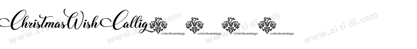ChristmasWish Callig字体转换